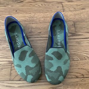 Rothy's Olive Camo Loafers